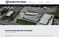 Hwy 90 Self Storage website